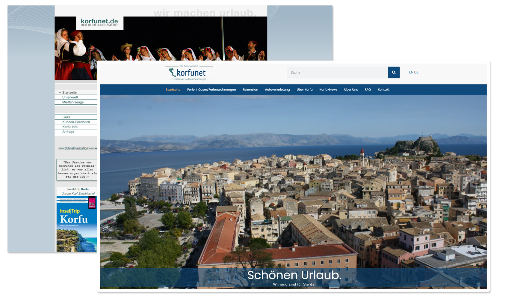 Neue korfunet Homepage